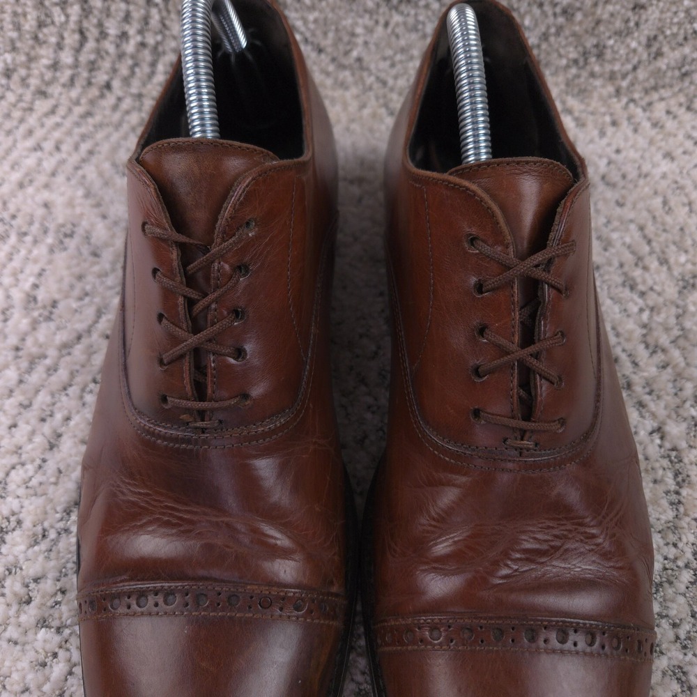 To Boot New York Shoes Mens Size 9 *NEW‎ SOLES* Cap Toe Dress Lace Up Leather - Picture 9 of 15